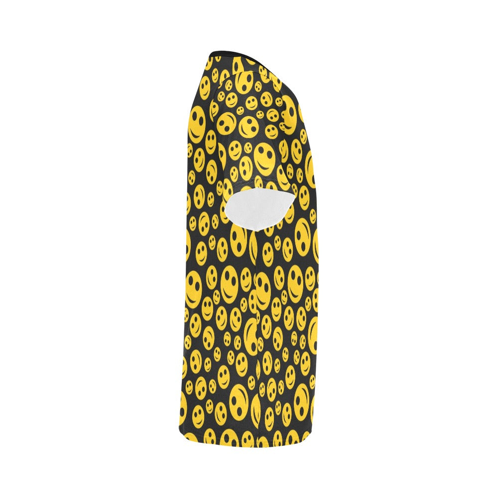Smiley Face Emoji Print Design LKS304 Men's All Over Print T-shirt