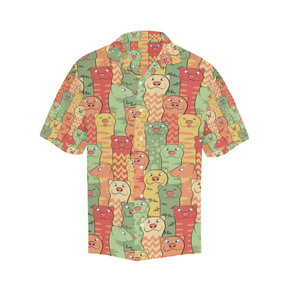 Ferret Pattern Print Design 01 Men's Hawaiian Shirt