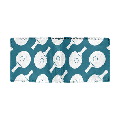 Ping Pong Pattern Print Design A02 Men's ID Card Wallet