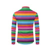 Mexican Blanket Colorful Print Pattern Men's Long Sleeve Shirt