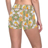 Daffodils Pattern Print Design DF04 Yoga Shorts