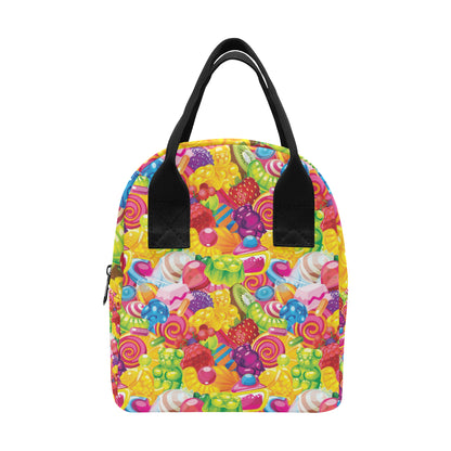 Candy Pattern Print Design CA01 Insulated Lunch Bag