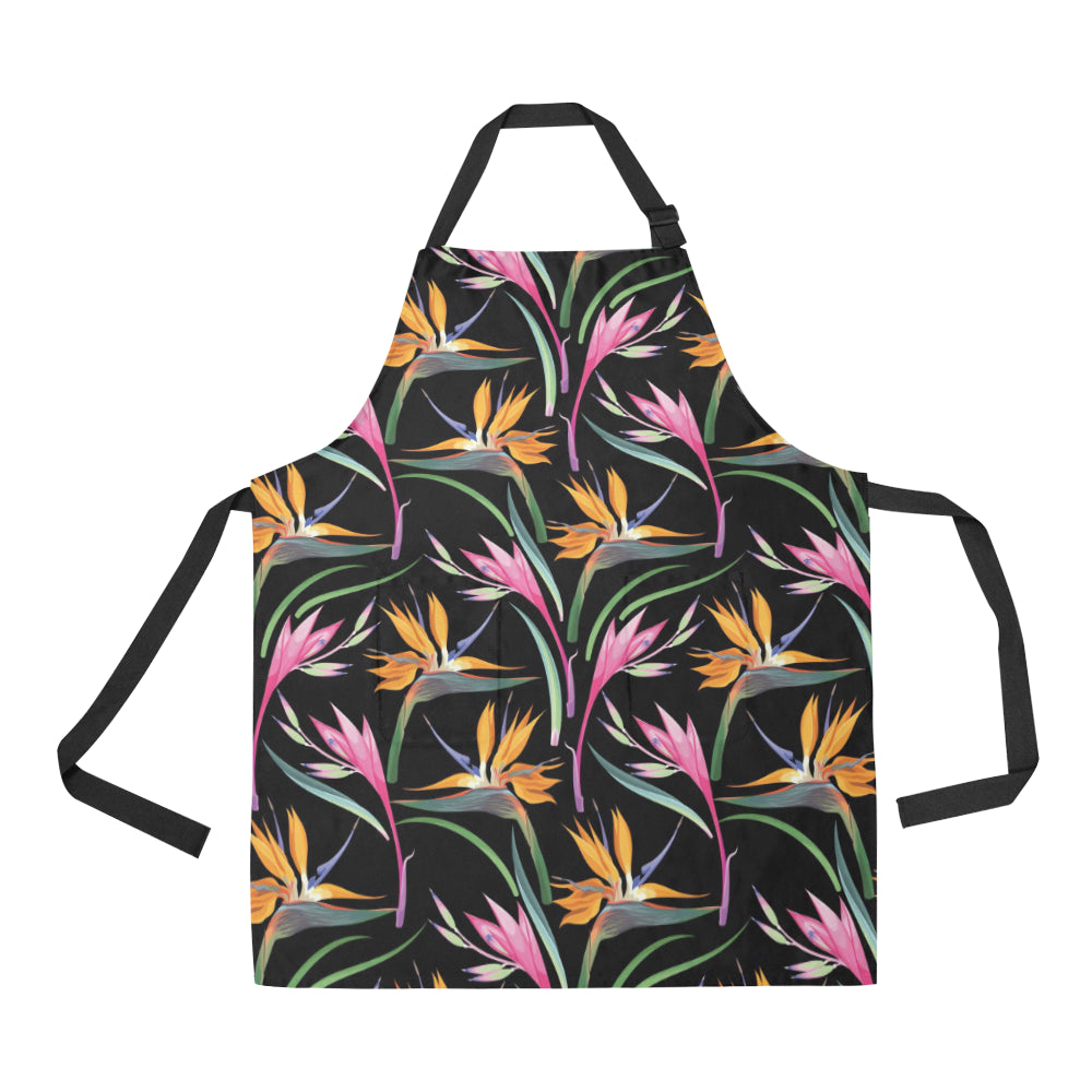 Tropical Flower Pattern Print Design TF017 Apron with Pocket
