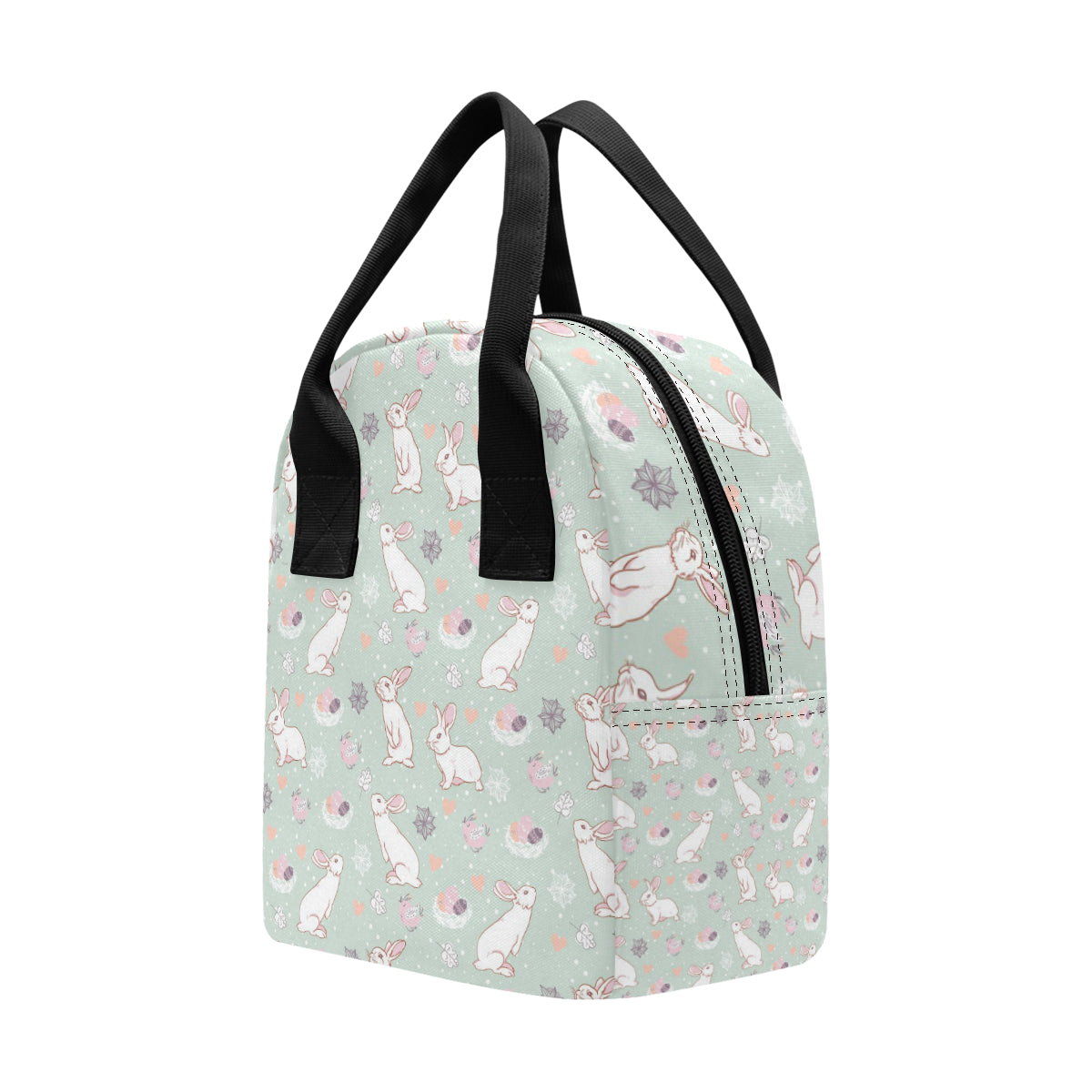 Rabbit Pattern Print Design RB011 Insulated Lunch Bag