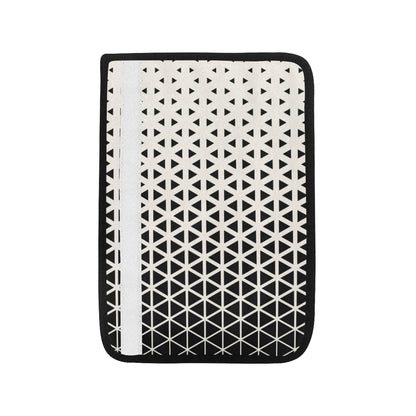 Geometric Black White Pattern Print Design 03 Car Seat Belt Cover