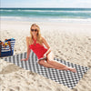 Gingham Print Design LKS402 Beach Towel 32" x 71"