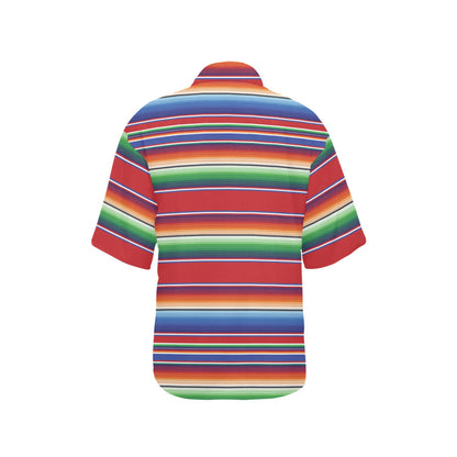 Serape Print Design LKS304 Women's Hawaiian Shirt