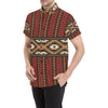 Native Pattern Print Design A02 Men's Short Sleeve Button Up Shirt