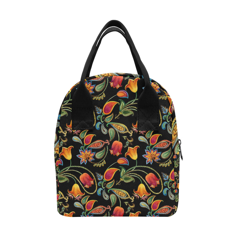 Tulip Boho Pattern Print Design TP09 Insulated Lunch Bag