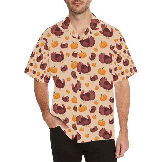 Thanksgiving Print Design LKS308 Men's Hawaiian Shirt
