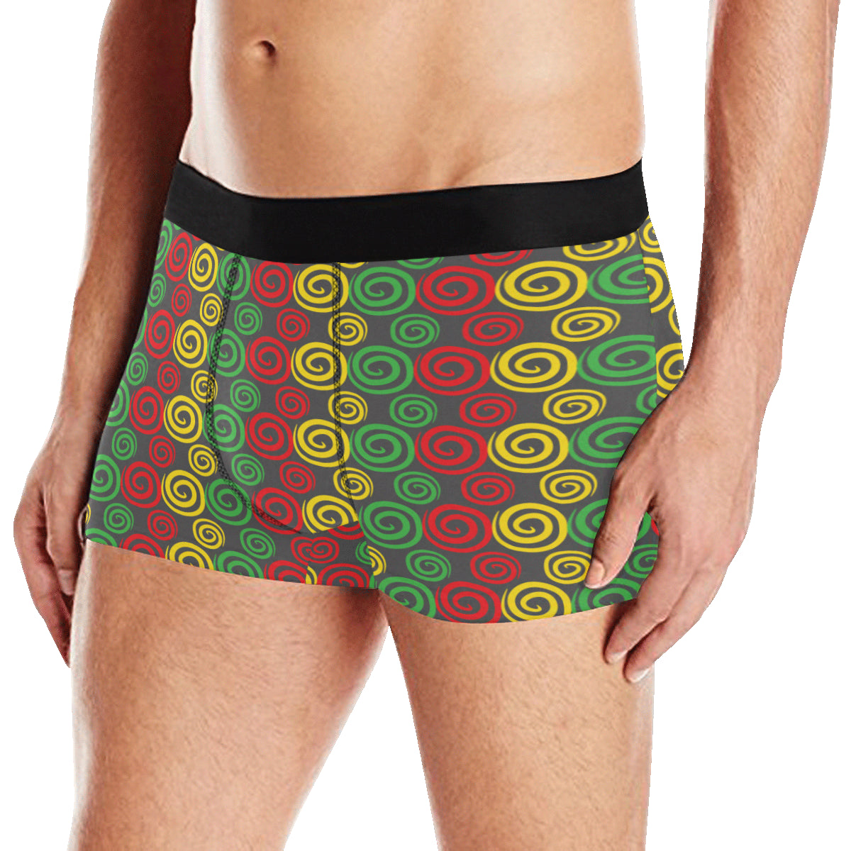 Rastafarian Pattern Print Design A05 Men's Boxer Briefs