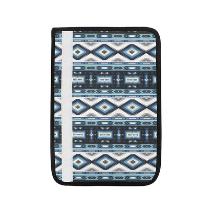 Navajo Dark Blue Print Pattern Car Seat Belt Cover