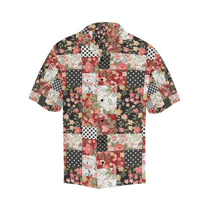 Patchwork Flower Pattern Print Design 03 Men's Hawaiian Shirt