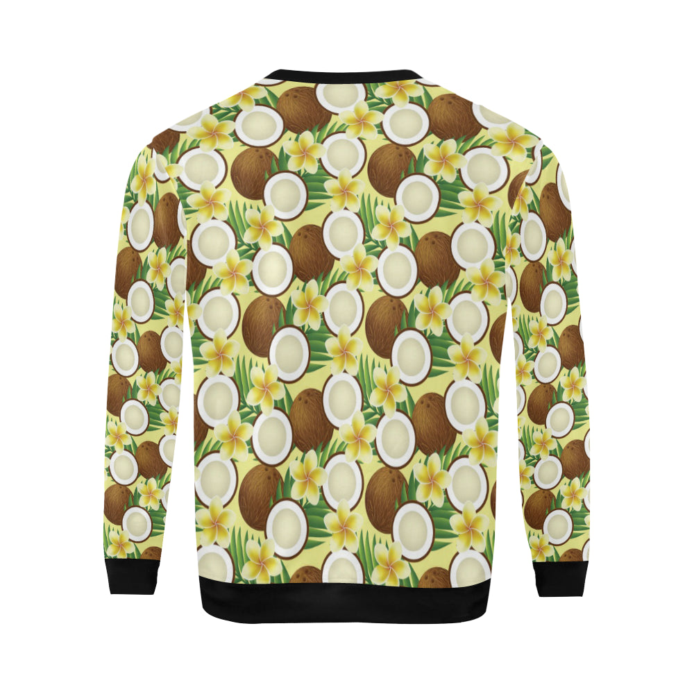 Coconut Pattern Print Design CN02 Men Long Sleeve Sweatshirt