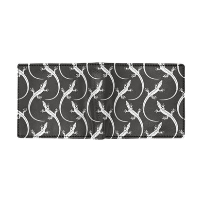 lizard Pattern Print Design 01 Men's ID Card Wallet