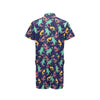 Shark Bite Pattern Men's Romper