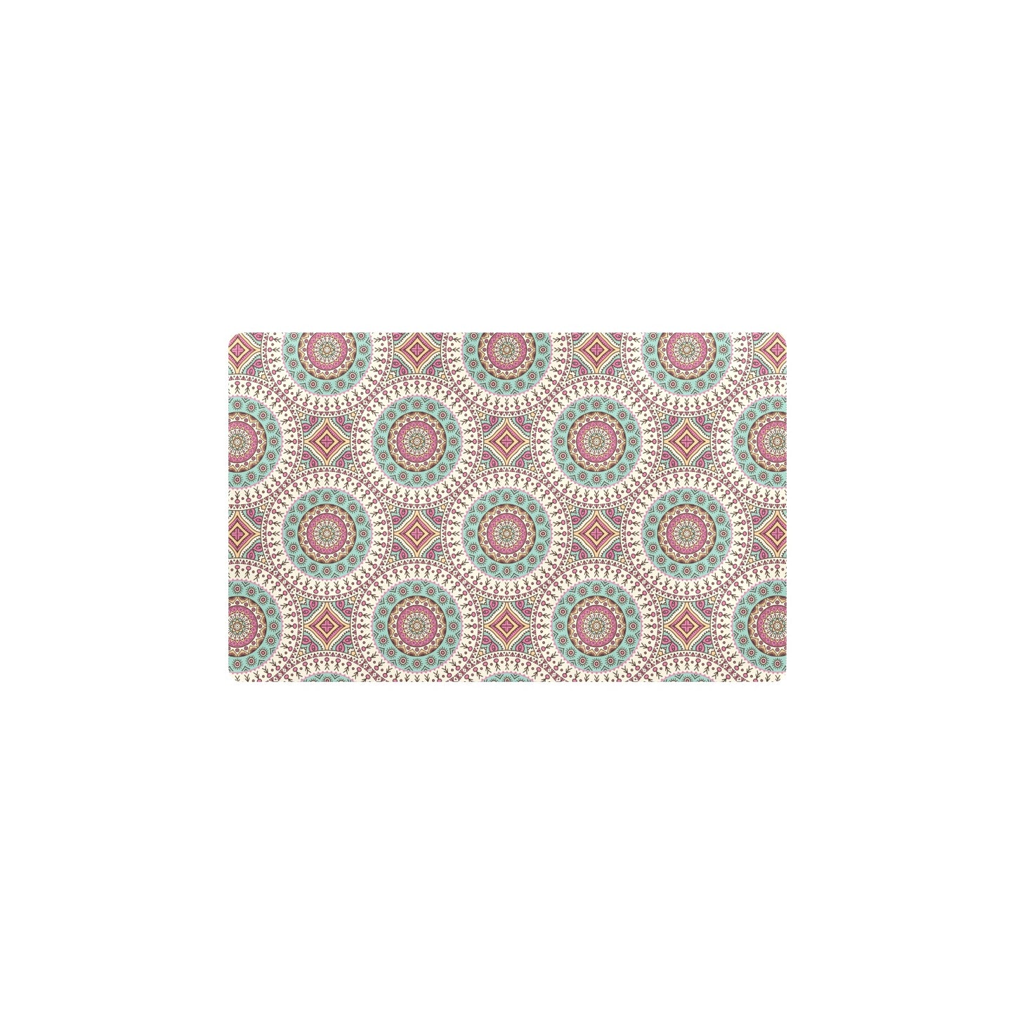 Bohemian Round Style Print Kitchen Mat