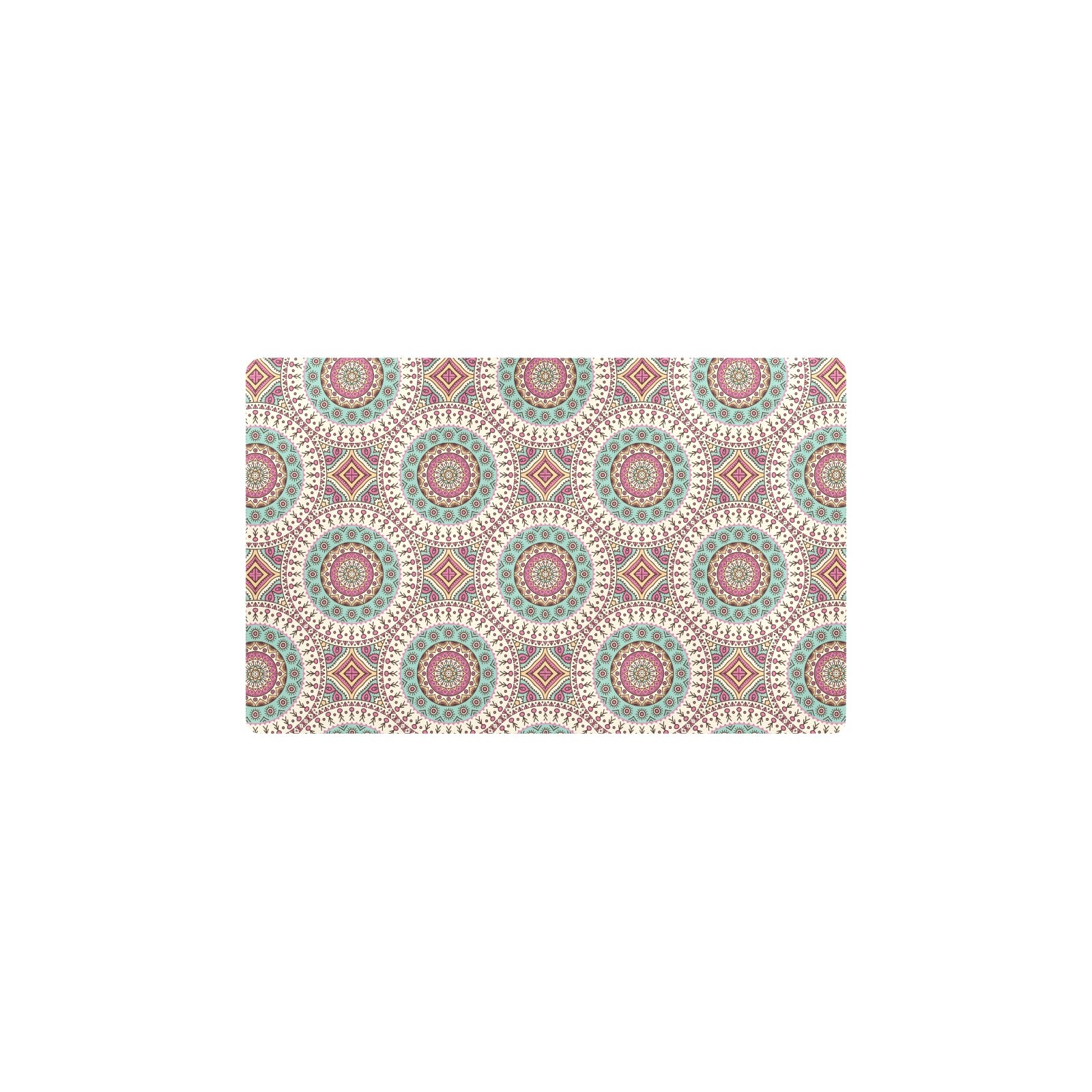 Bohemian Round Style Print Kitchen Mat