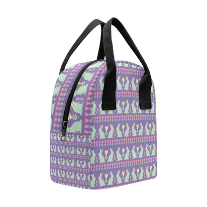 Rabbit Pattern Print Design RB01 Insulated Lunch Bag