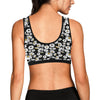 Daisy Pattern Print Design 02 Sports Bra