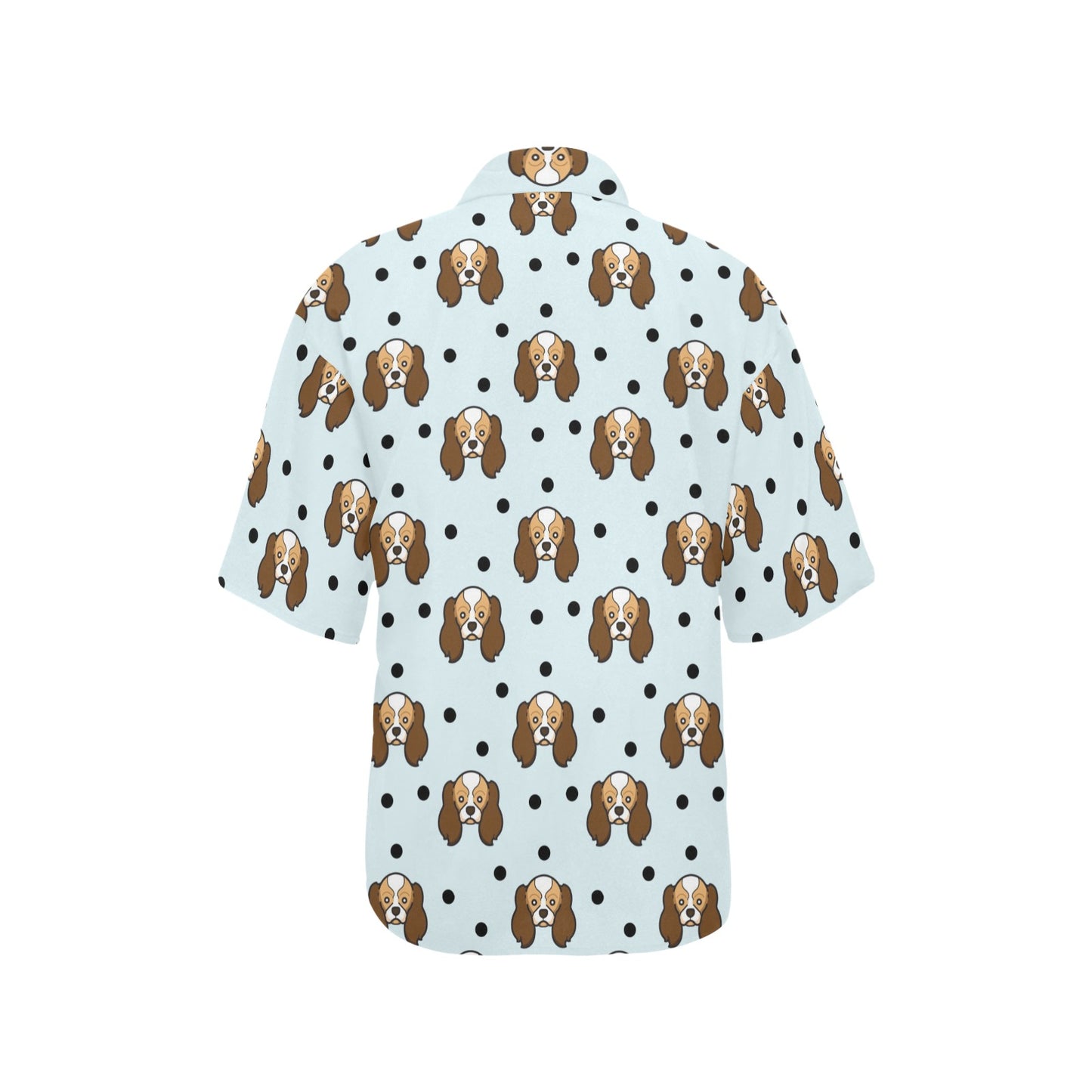 Cavalier King Charles Spaniels Pattern Print Design 02 Women's Hawaiian Shirt