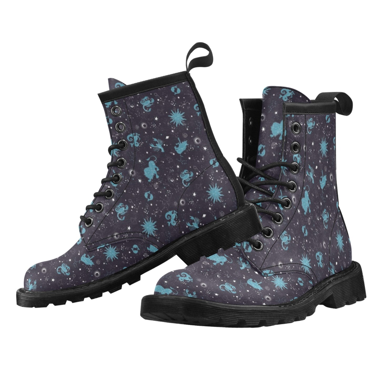 Zodiac Print Design LKS303 Women's Boots