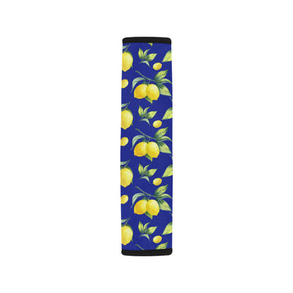 Lemon Pattern Print Design LM06 Car Seat Belt Cover