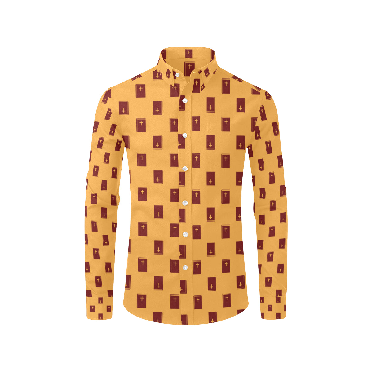 Bible Pattern Print Design 05 Men's Long Sleeve Shirt