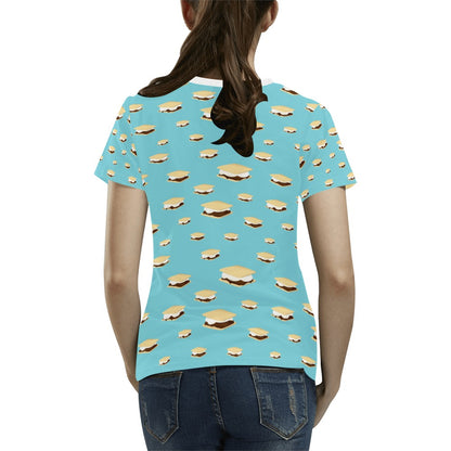 S_Mores Print Design LKS302 Women's  T-shirt