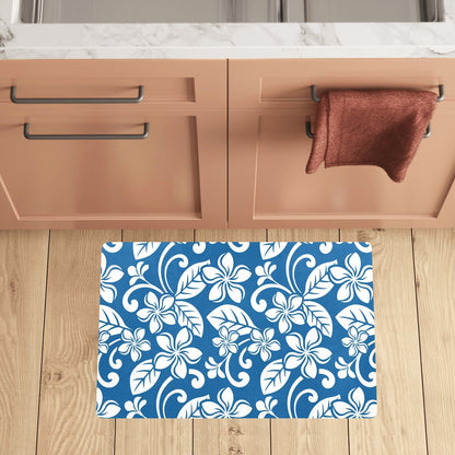 Plumeria Pattern Print Design PM013 Kitchen Mat