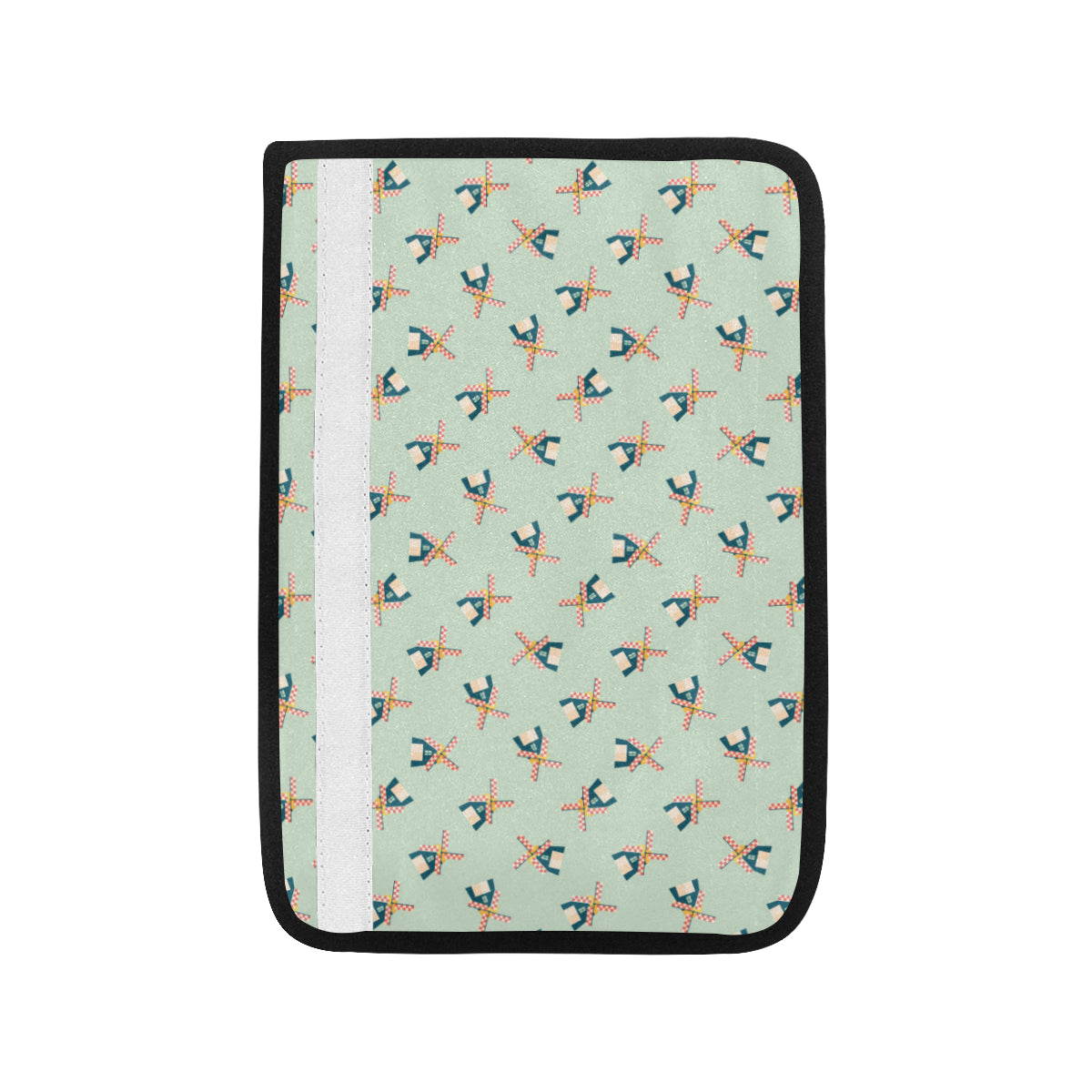 Windmill Pattern Print Design 02 Car Seat Belt Cover