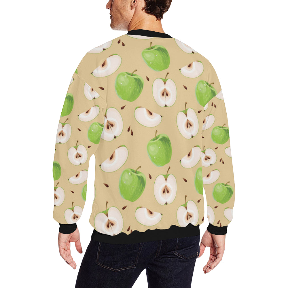 Apple Pattern Print Design AP07 Men Long Sleeve Sweatshirt