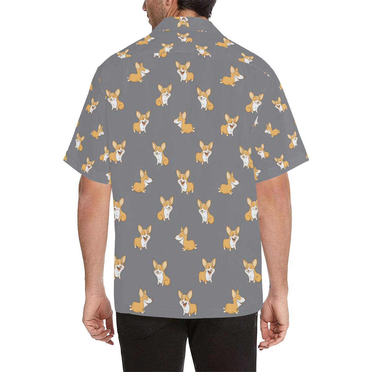 Pembroke Welsh Corgis Pattern Print Design A02 Men's Hawaiian Shirt