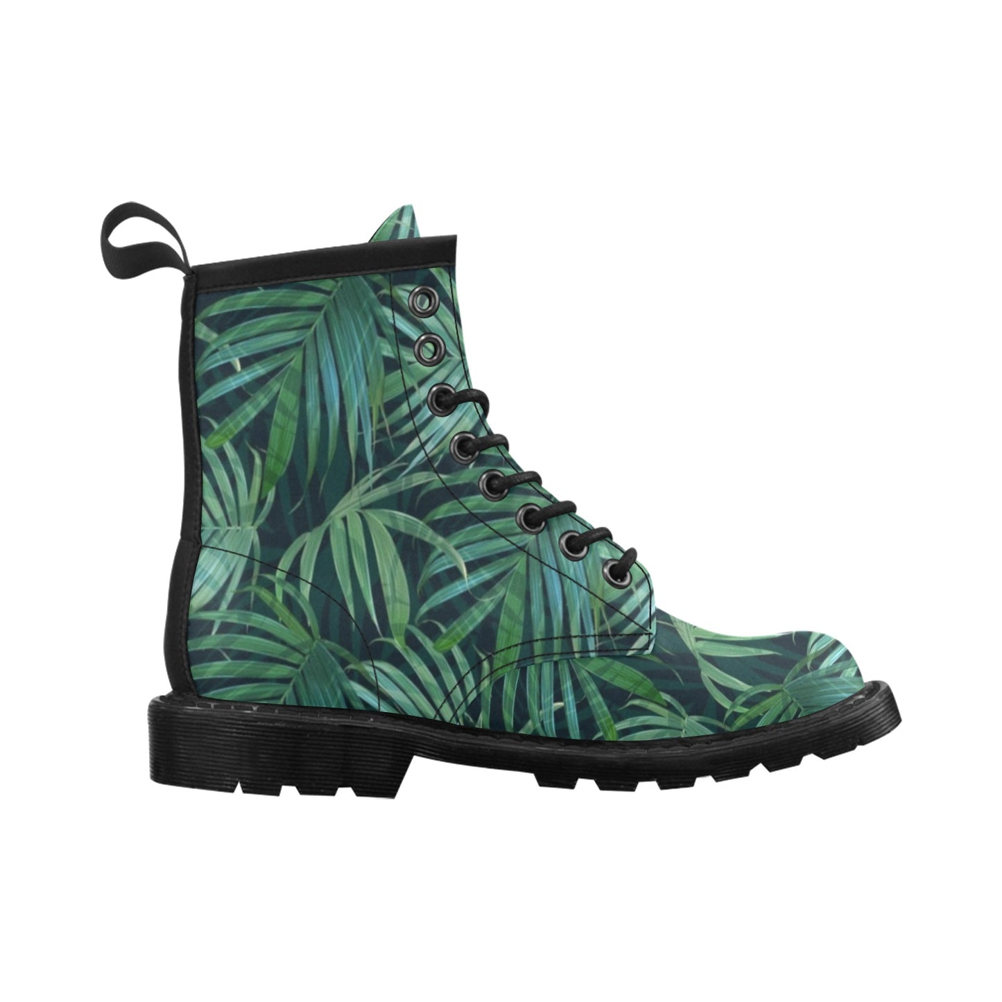 Tropical Flower Pattern Print Design TF011 Women's Boots