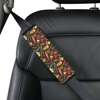 Barbecue Pattern Print Design 05 Car Seat Belt Cover