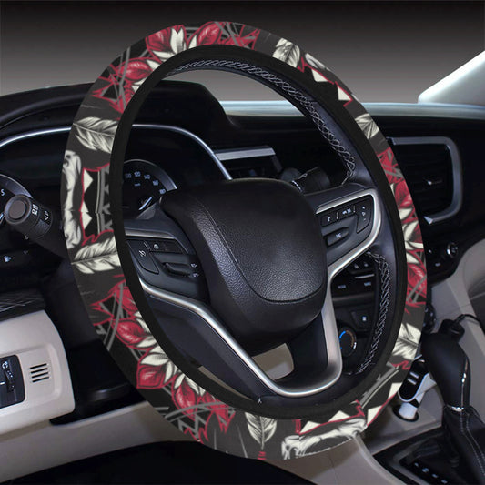 Native Indian Skull Steering Wheel Cover with Elastic Edge