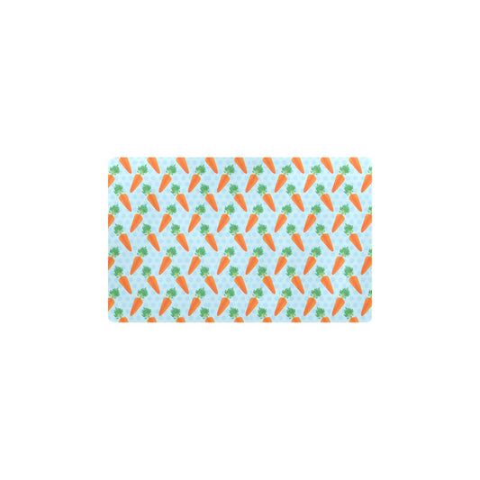 Carrot Pattern Print Design 01 Kitchen Mat