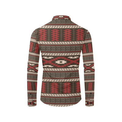 Native Pattern Print Design A03 Men's Long Sleeve Shirt