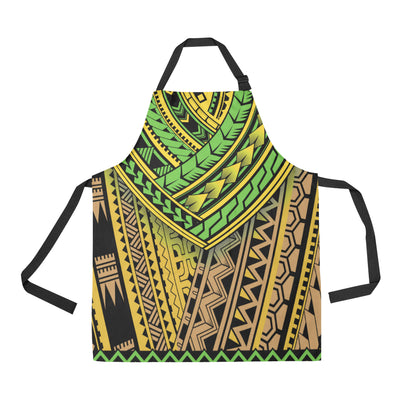 Polynesian Tribal Color Apron with Pocket