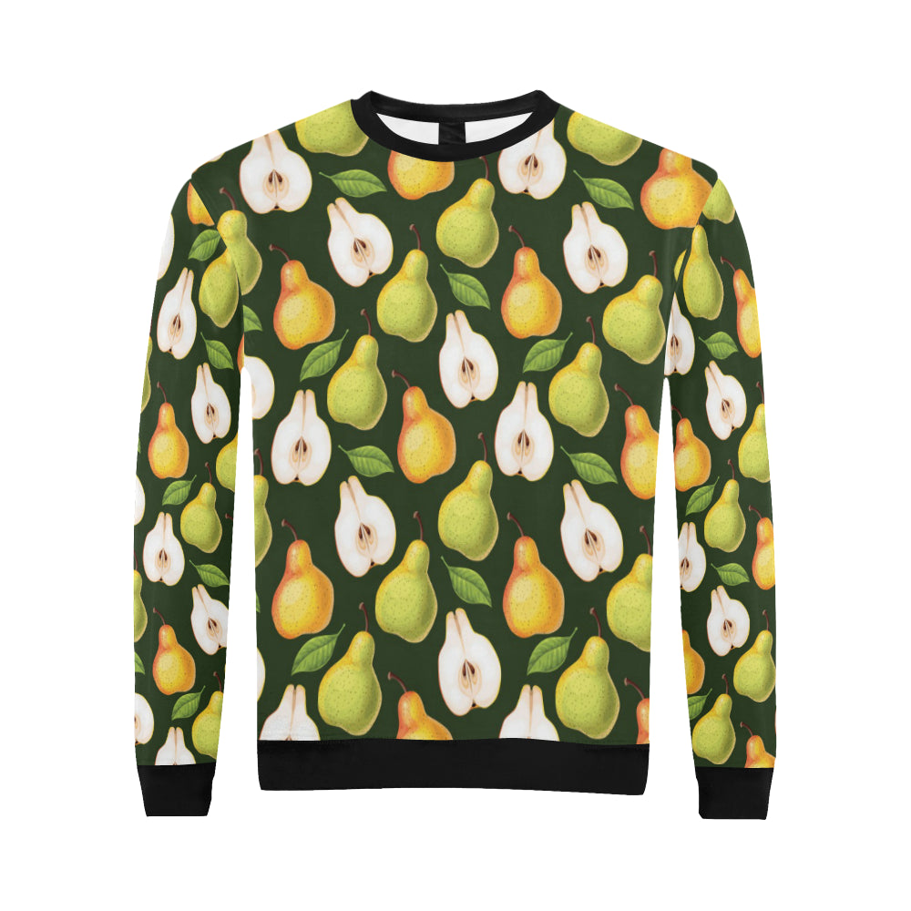 Pear Pattern Print Design PE06 Men Long Sleeve Sweatshirt