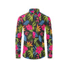 Bird Of Paradise Pattern Print Design BOP014 Men's Long Sleeve Shirt