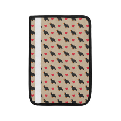 Cocker Pattern Print Design 02 Car Seat Belt Cover