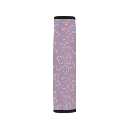 Plumeria Pattern Print Design A01 Car Seat Belt Cover
