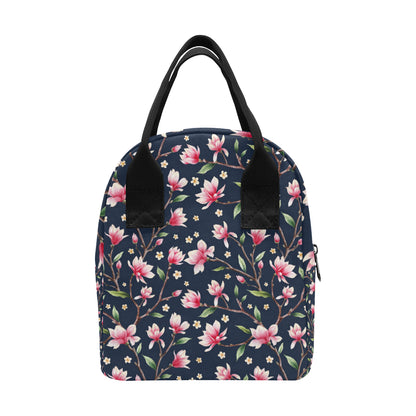 Magnolia Pattern Print Design MAG09 Insulated Lunch Bag