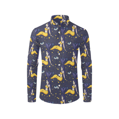 Pisces Pattern Print Design A04 Men's Long Sleeve Shirt