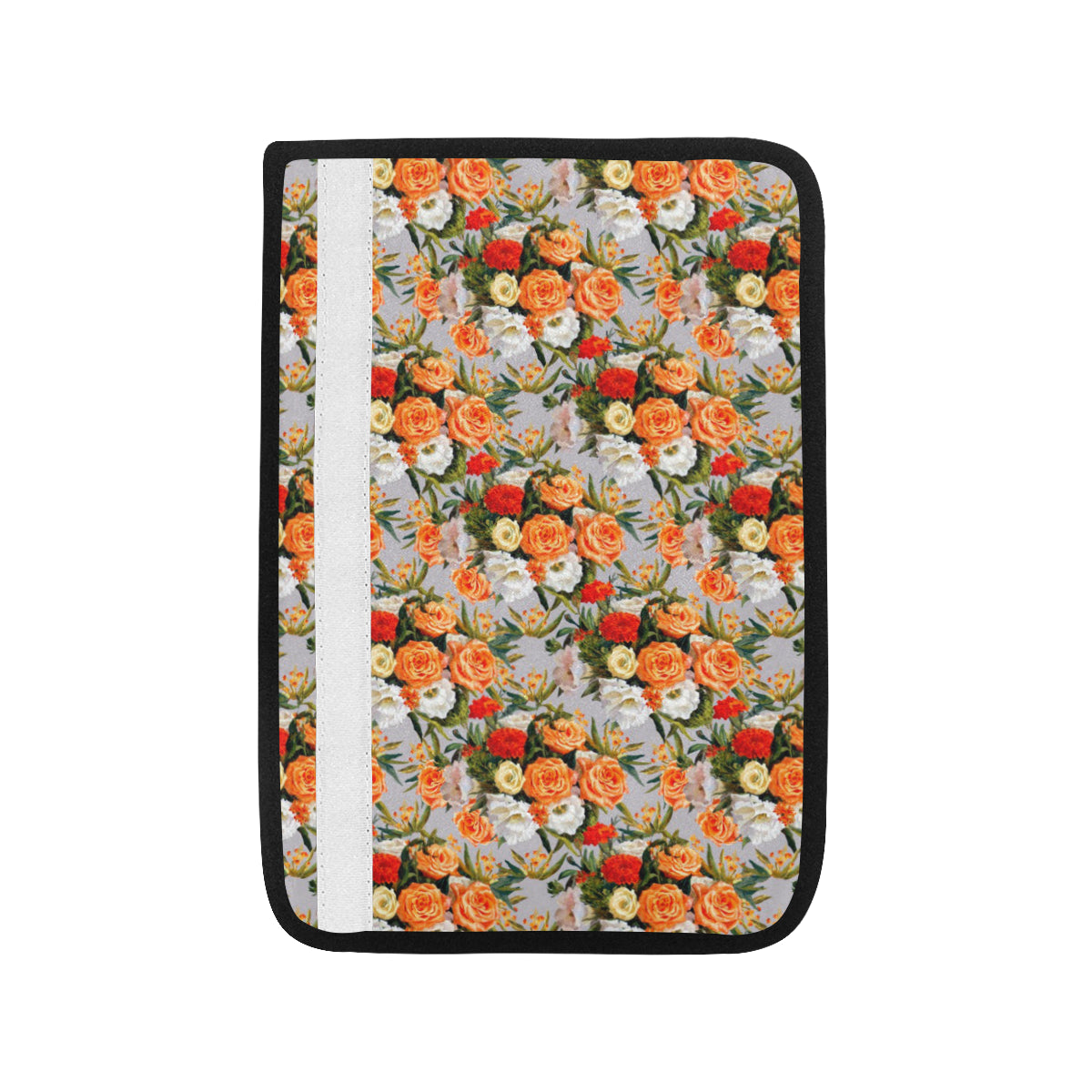 Lisianthus Pattern Print Design LT04 Car Seat Belt Cover