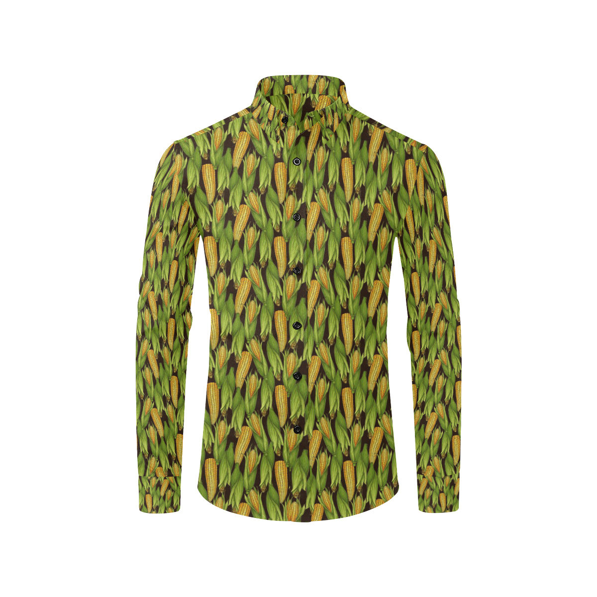 Agricultural Corn cob Print Men's Long Sleeve Shirt