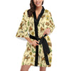 Cowboy Pattern Print Design 04 Women's Short Kimono