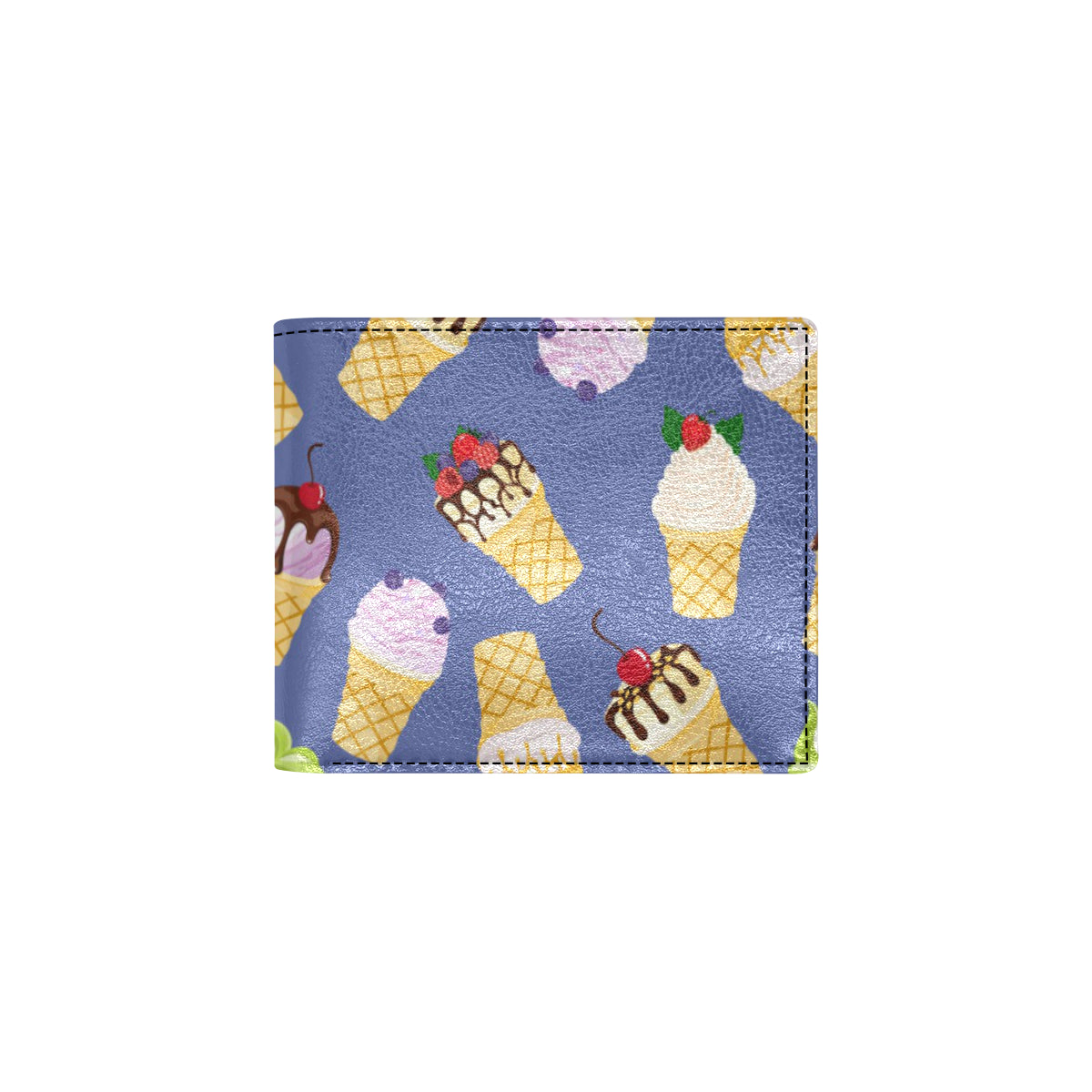 Ice Cream Pattern Print Design IC03 Men's ID Card Wallet