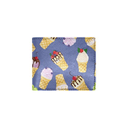 Ice Cream Pattern Print Design IC03 Men's ID Card Wallet